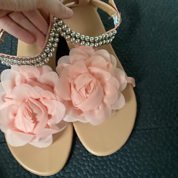 Pink accent sandal with flower size 41 unbranded - Picture 3 of 5